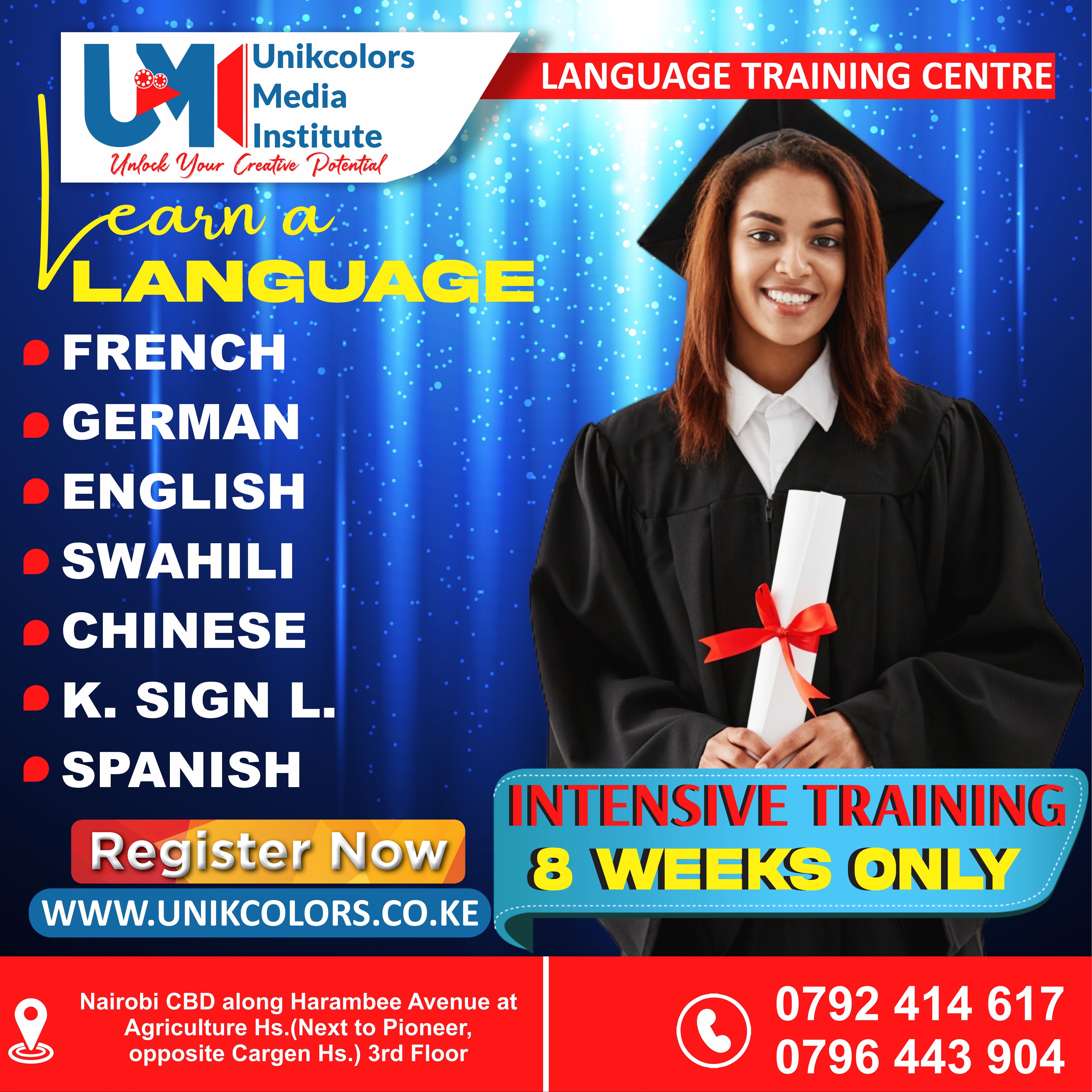 LANGUAGE TRAINING CENTRE - GERMAN | FRENCH | ENGLISH | CHINESE | SPANISH | SWAHILI | KENYA SIGN LANG